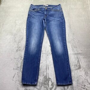 Levis 524 Too Superlow Slim Fit Blue Denim Jeans Medium Wash 11M Sz 30 Grunge